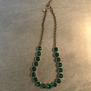 J. Crew Green Jewel Necklace
